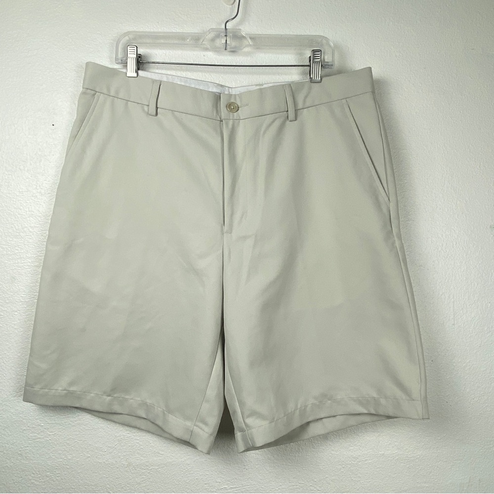 Greg Norman Mens Size 36 Shorts for Tasso Elba Golf Ivory white 10 in seam
